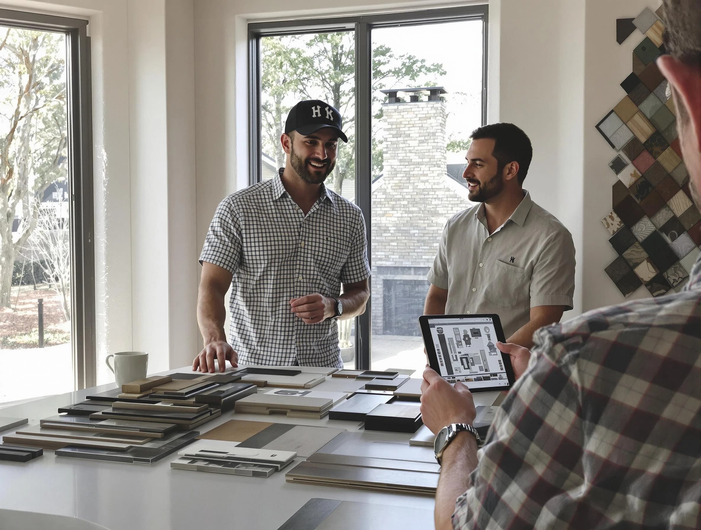 Doraville Chimney Sweep remodeling a chimney and fireplace in Doraville, GA