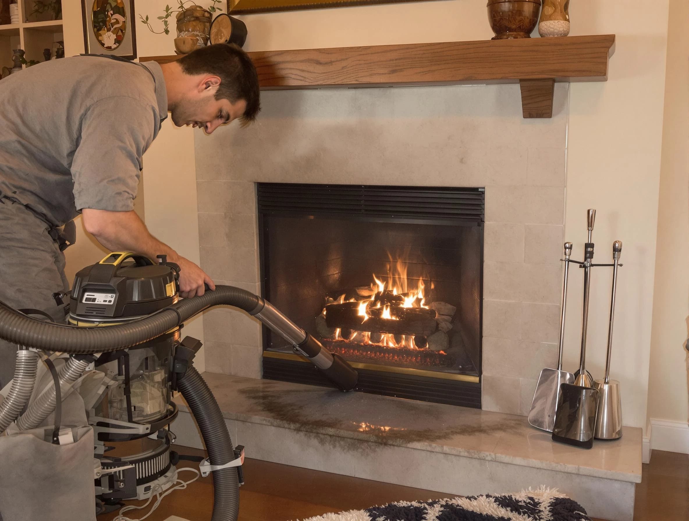 Routine fireplace upkeep by Doraville Chimney Sweep in Doraville, GA