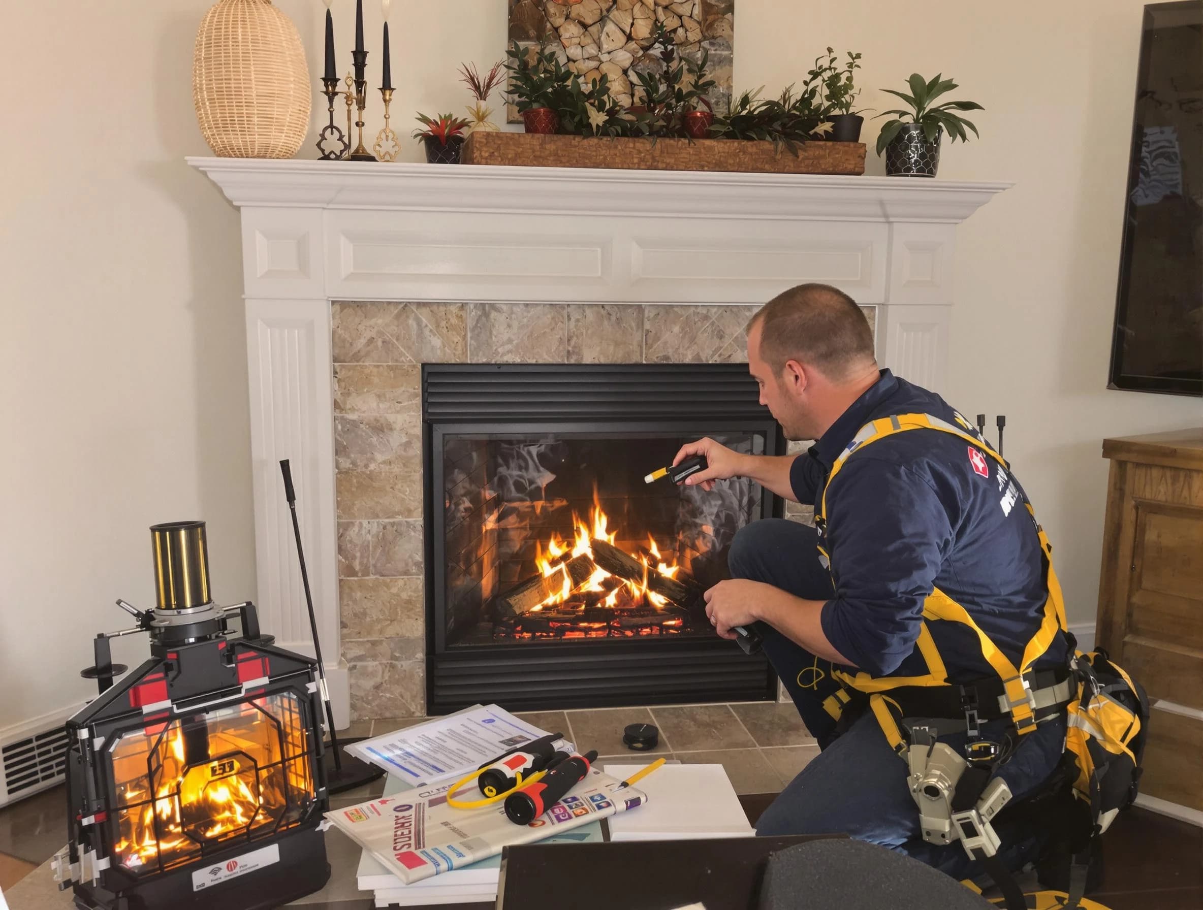 Safety-focused fireplace inspection by Doraville Chimney Sweep in Doraville, GA