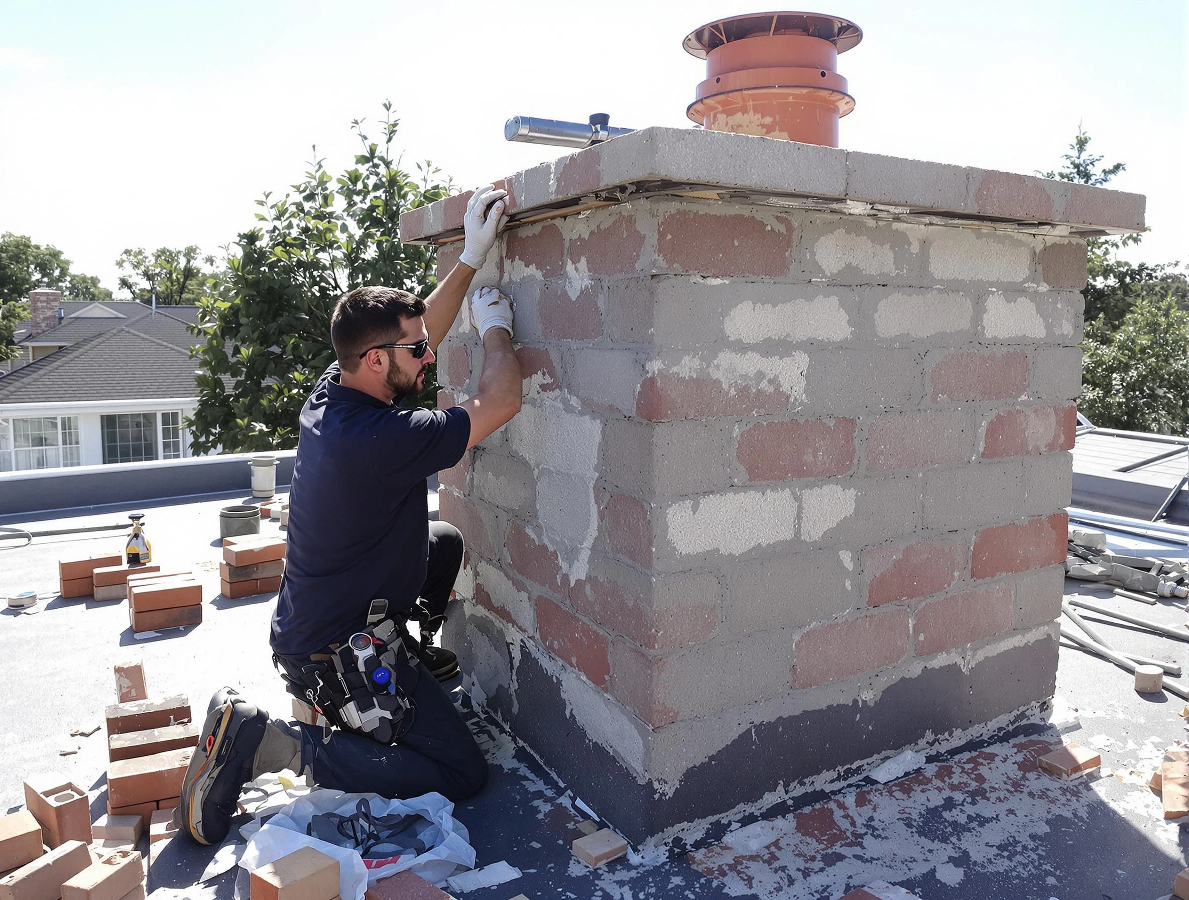 Advanced chimney repair process by Doraville Chimney Sweep in Doraville, GA