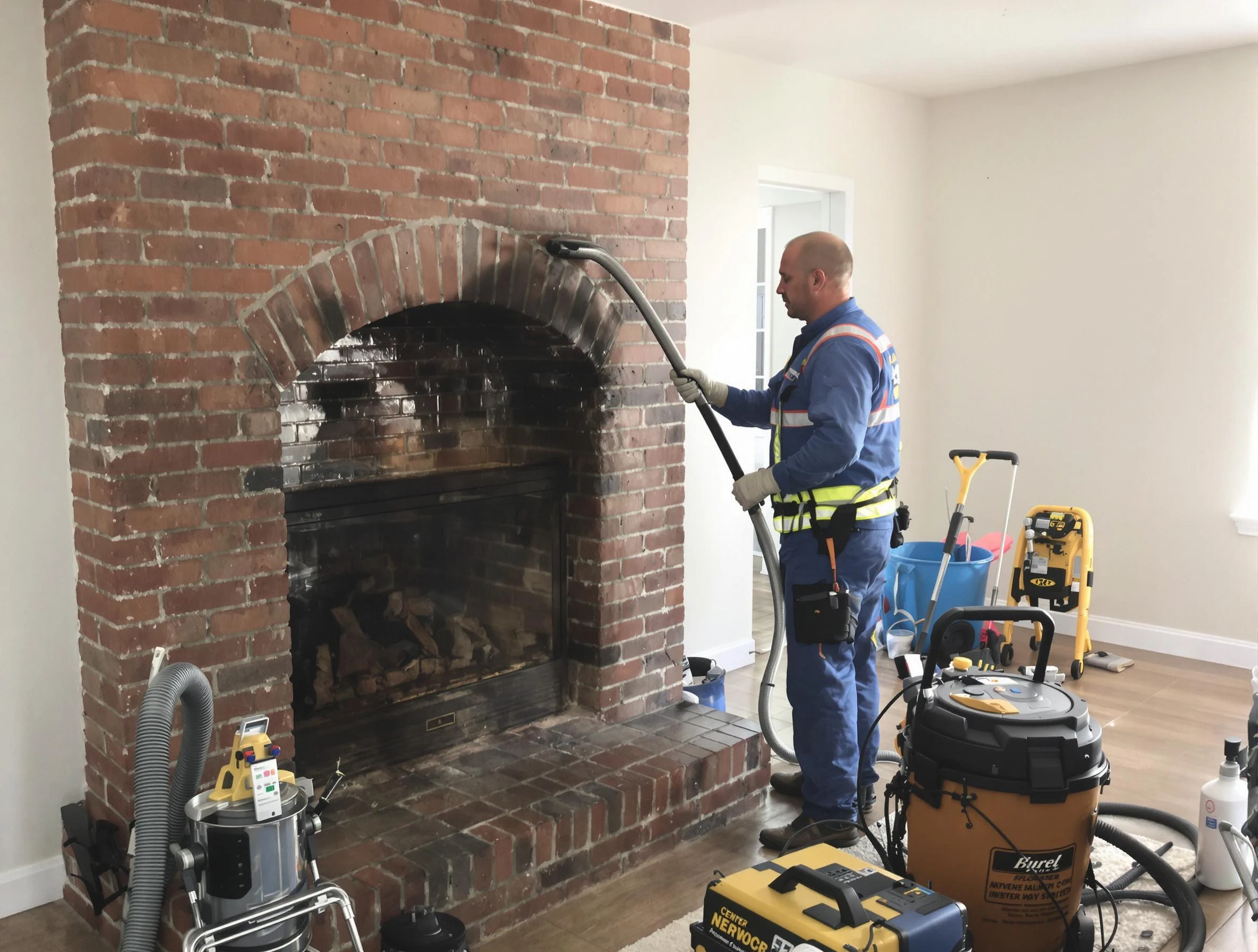 Doraville Chimney Sweep expert performing detailed chimney sweep in Doraville, GA