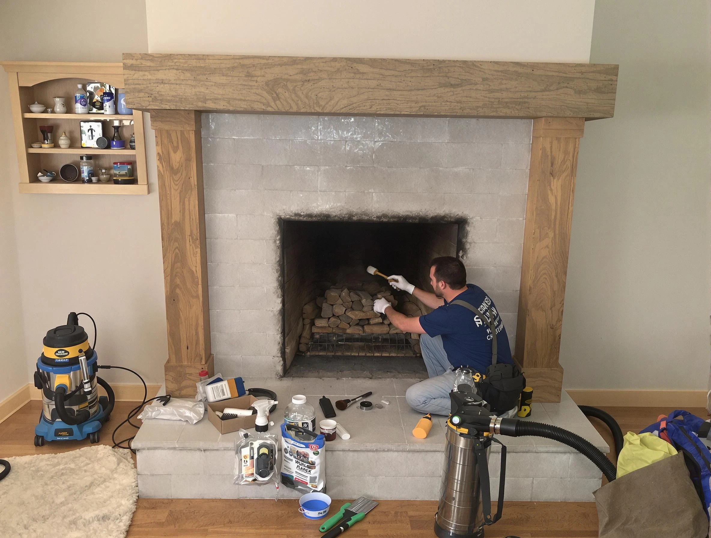 Detailed creosote removal process by Doraville Chimney Sweep in Doraville, GA